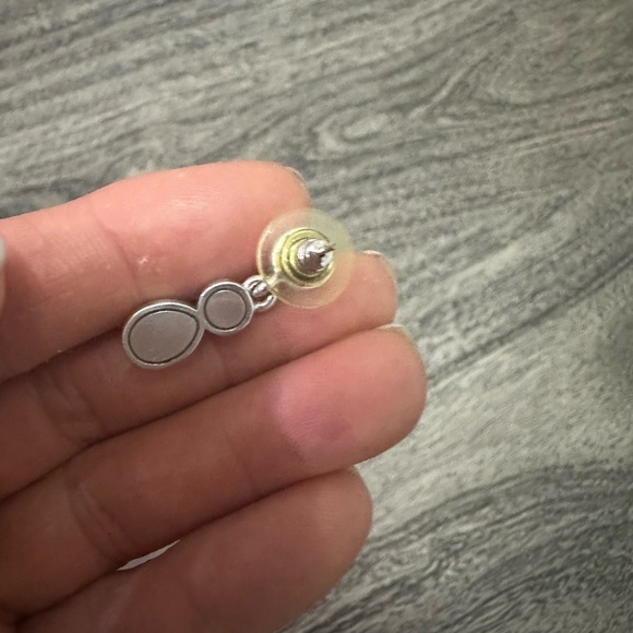 Brighton Silver and Blue Drop Earrings - Picture 3 of 4